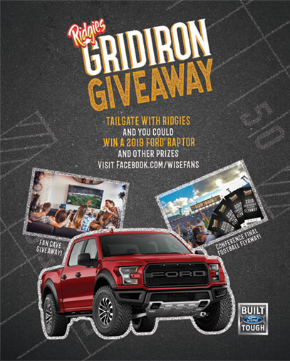 Gridiron Promotion display